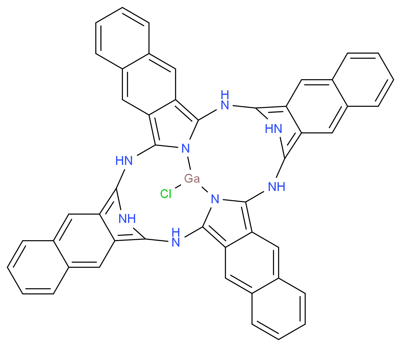 Gallium(III) 2,3-naphthalocyanine chloride_Molecular_structure_CAS_142700-78-5)