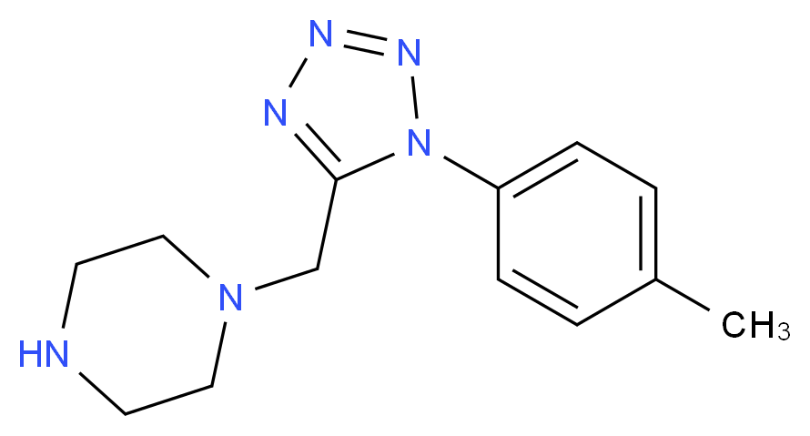 1-{[1-(4-methylphenyl)-1H-tetrazol-5-yl]methyl}piperazine dihydrochloride_Molecular_structure_CAS_)