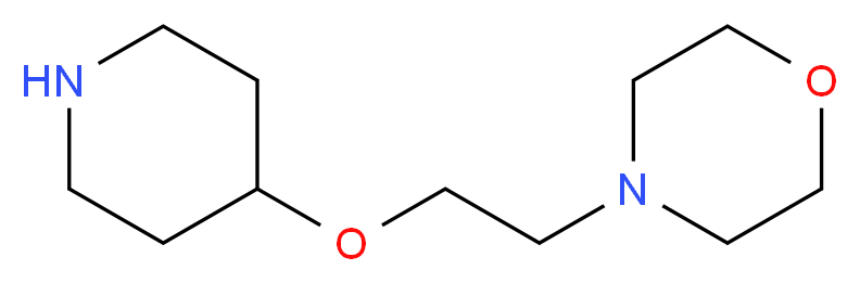 4-[2-(piperidin-4-yloxy)ethyl]morpholine_Molecular_structure_CAS_)