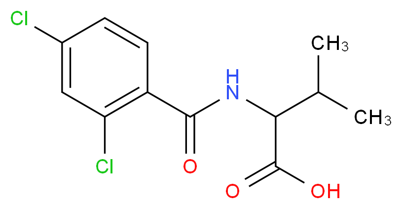 2-[(2,4-dichlorobenzoyl)amino]-3-methylbutanoic acid_Molecular_structure_CAS_)
