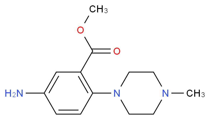 methyl 5-amino-2-(4-methylpiperazino)benzenecarboxylate_Molecular_structure_CAS_)