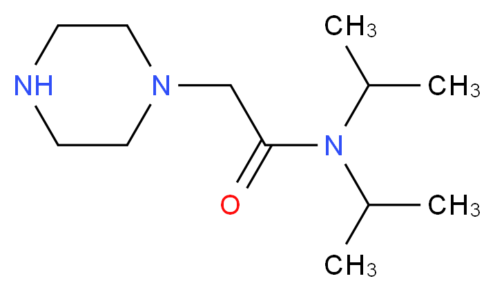 N,N-diisopropyl-2-(piperazin-1-yl)acetamide_Molecular_structure_CAS_)