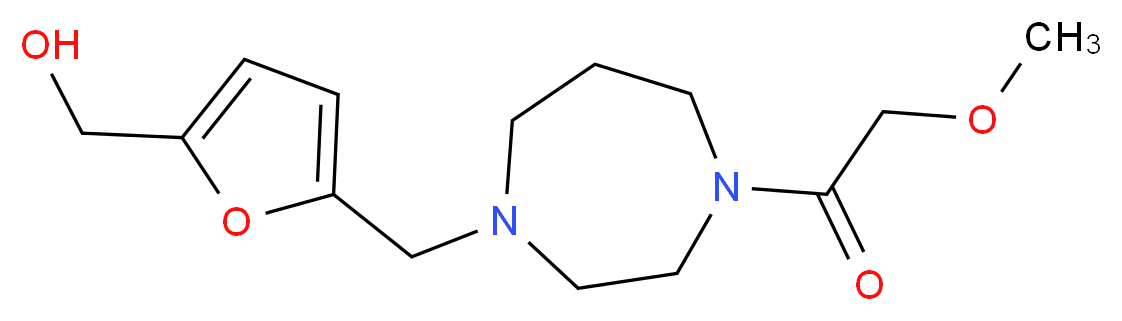 (5-{[4-(methoxyacetyl)-1,4-diazepan-1-yl]methyl}-2-furyl)methanol_Molecular_structure_CAS_)