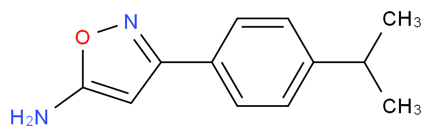 3-[4-(propan-2-yl)phenyl]-1,2-oxazol-5-amine_Molecular_structure_CAS_)