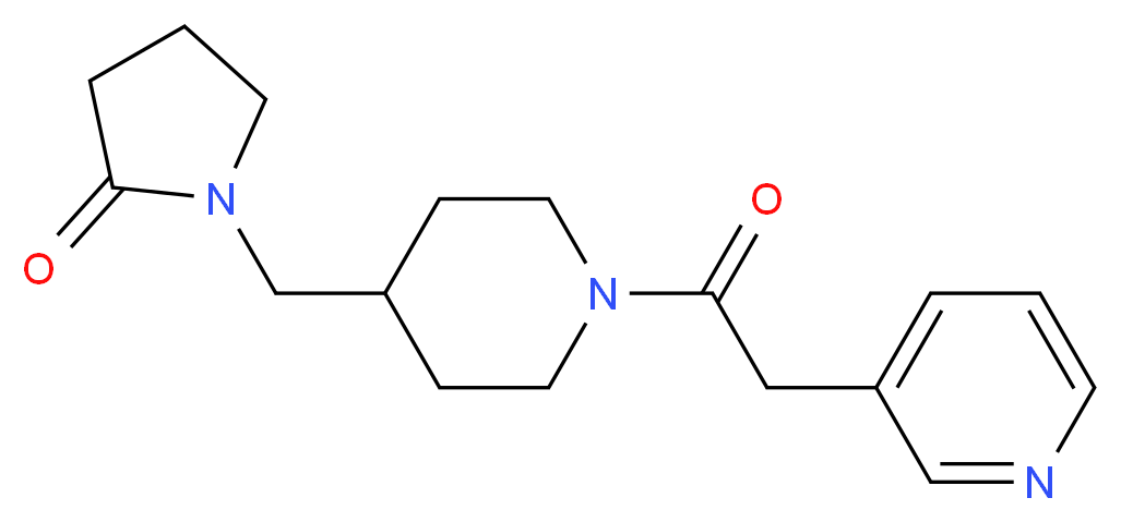 1-{[1-(3-pyridinylacetyl)-4-piperidinyl]methyl}-2-pyrrolidinone_Molecular_structure_CAS_)