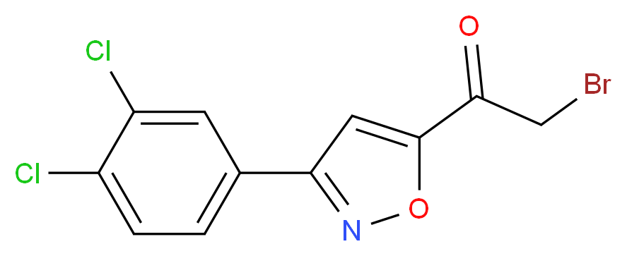 2-bromo-1-[3-(3,4-dichlorophenyl)isoxazol-5-yl]ethan-1-one_Molecular_structure_CAS_175277-38-0)
