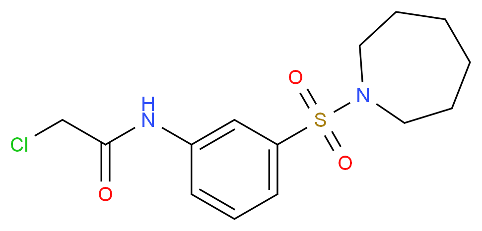N-[3-(Azepane-1-sulfonyl)-phenyl]-2-chloro-acetamide_Molecular_structure_CAS_)