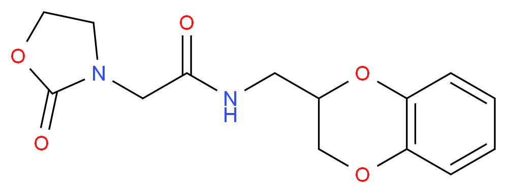 N-(2,3-dihydro-1,4-benzodioxin-2-ylmethyl)-2-(2-oxo-1,3-oxazolidin-3-yl)acetamide_Molecular_structure_CAS_)