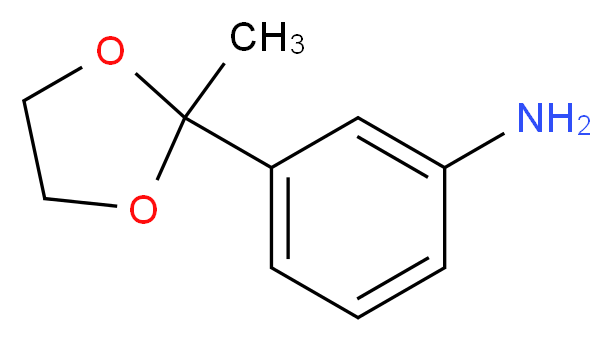 3-(2-Methyl-1,3-dioxolan-2-yl)aniline_Molecular_structure_CAS_51226-14-3)