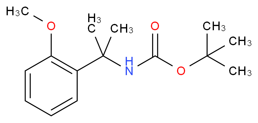 alpha,alpha-Dimethyl-2-methoxybenzylamine, N-BOC protected_Molecular_structure_CAS_)
