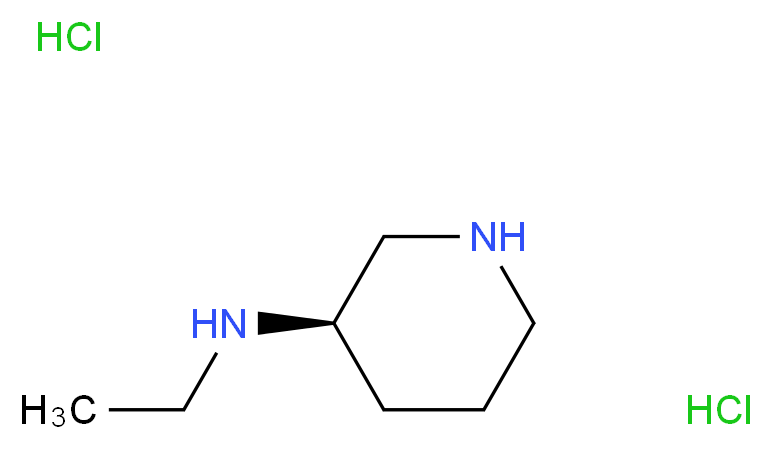 (3R)-3-(Ethylamino)piperidine dihydrochloride_Molecular_structure_CAS_)