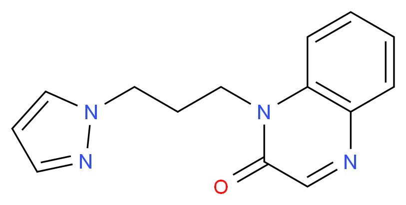 1-[3-(1H-pyrazol-1-yl)propyl]quinoxalin-2(1H)-one_Molecular_structure_CAS_)