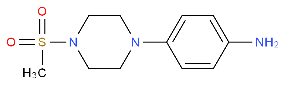 4-[4-(Methylsulphonyl)piperazin-1-yl]aniline_Molecular_structure_CAS_)