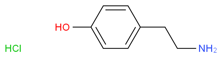 4-(2-aminoethyl)phenol hydrochloride_Molecular_structure_CAS_)