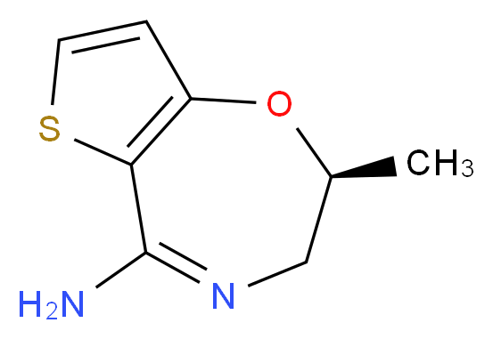 (2S)-2-methyl-2,3-dihydrothieno[2,3-f][1,4]oxazepin-5-amine_Molecular_structure_CAS_)