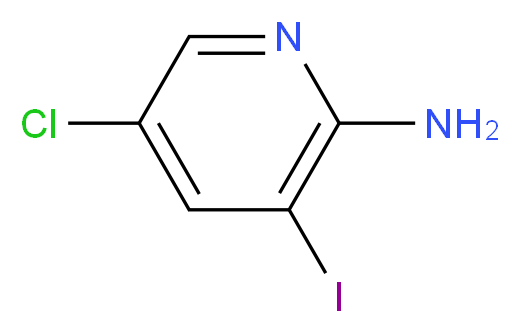 5-Chloro-3-iodo-2-pyridinamine_Molecular_structure_CAS_211308-81-5)