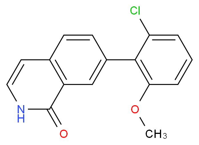 7-(2-chloro-6-methoxyphenyl)isoquinolin-1(2H)-one_Molecular_structure_CAS_)