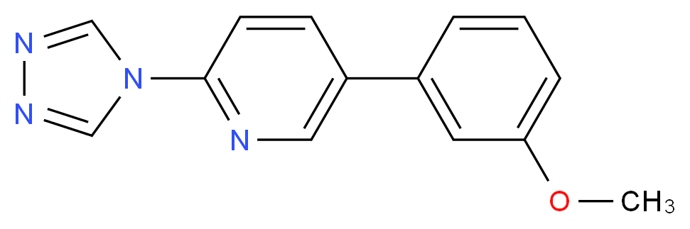 5-(3-methoxyphenyl)-2-(4H-1,2,4-triazol-4-yl)pyridine_Molecular_structure_CAS_)