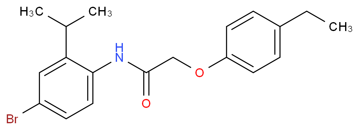 N-(4-bromo-2-isopropylphenyl)-2-(4-ethylphenoxy)acetamide_Molecular_structure_CAS_528531-90-0)