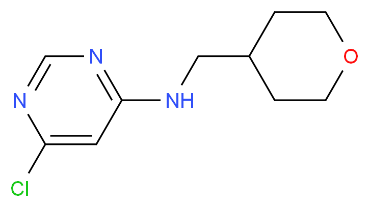 6-Chloro-N-(tetrahydro-2H-pyran-4-ylmethyl)-4-pyrimidinamine_Molecular_structure_CAS_)