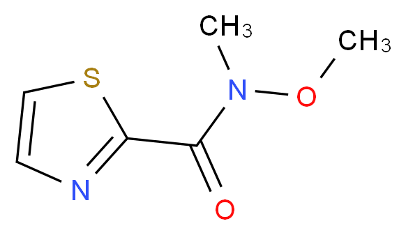 N-METHOXY-N-METHYL-THIAZOLE-2-CARBOXAMIDE_Molecular_structure_CAS_885278-18-2)