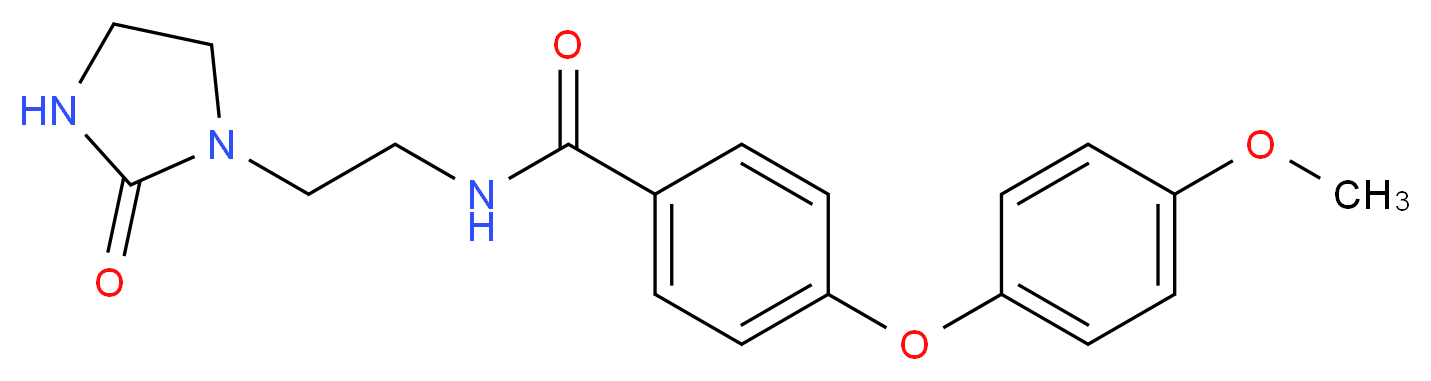 4-(4-methoxyphenoxy)-N-[2-(2-oxoimidazolidin-1-yl)ethyl]benzamide_Molecular_structure_CAS_)
