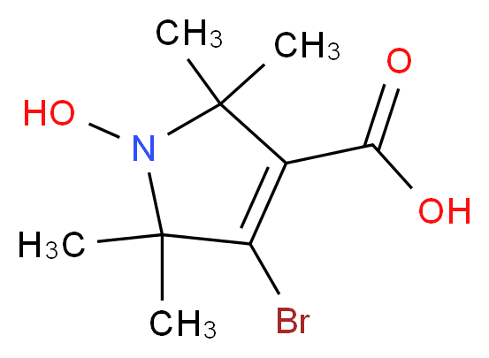 4-Bromo-1-oxyl-2,2,5,5-tetramethyl-δ3-pyrroline-3-carboxylic Acid_Molecular_structure_CAS_78033-69-9)