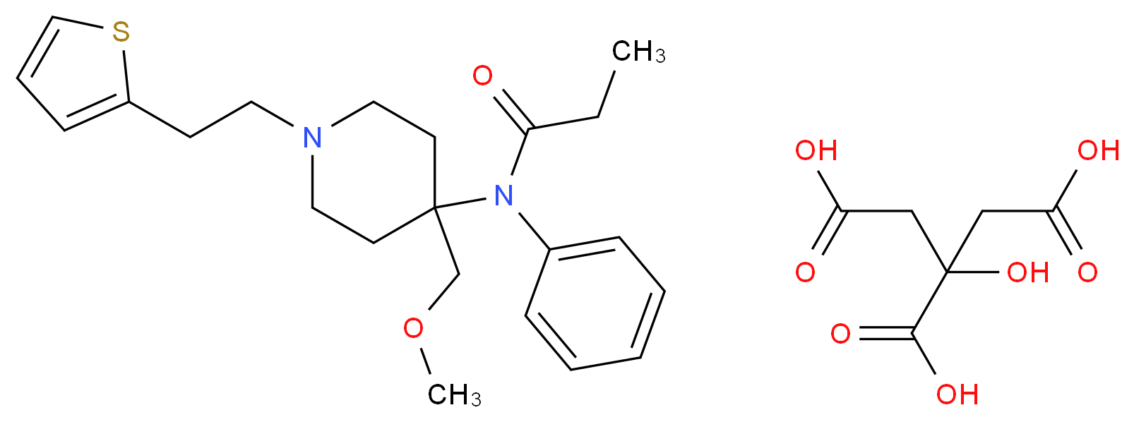 Sufentanil Citrate_Molecular_structure_CAS_60561-17-3)