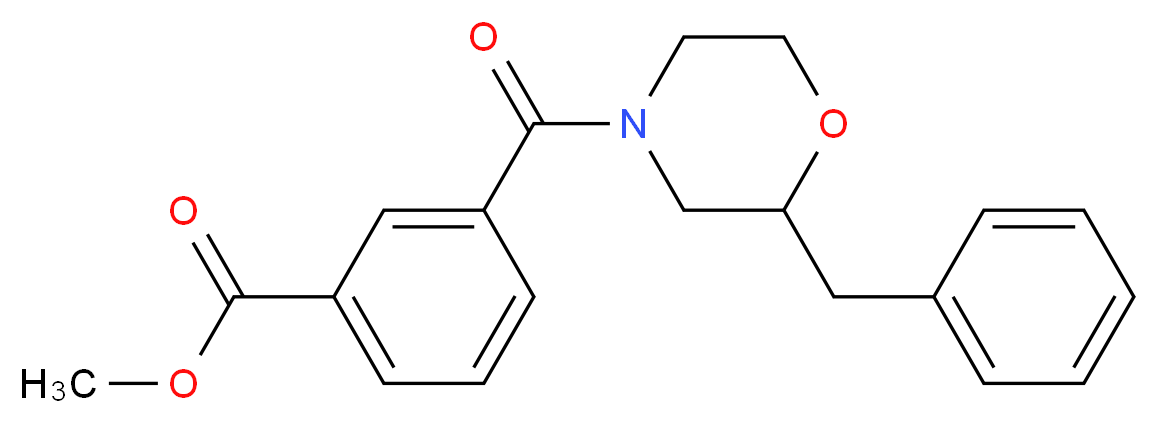methyl 3-[(2-benzyl-4-morpholinyl)carbonyl]benzoate_Molecular_structure_CAS_)
