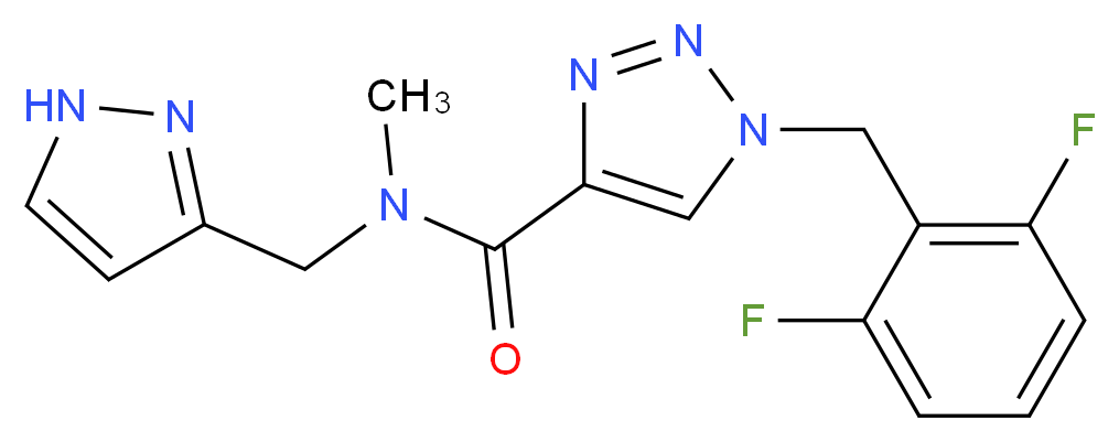 1-(2,6-difluorobenzyl)-N-methyl-N-(1H-pyrazol-3-ylmethyl)-1H-1,2,3-triazole-4-carboxamide_Molecular_structure_CAS_)