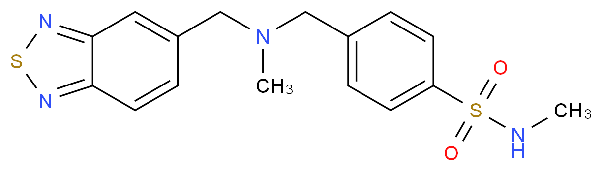 4-{[(2,1,3-benzothiadiazol-5-ylmethyl)(methyl)amino]methyl}-N-methylbenzenesulfonamide_Molecular_structure_CAS_)