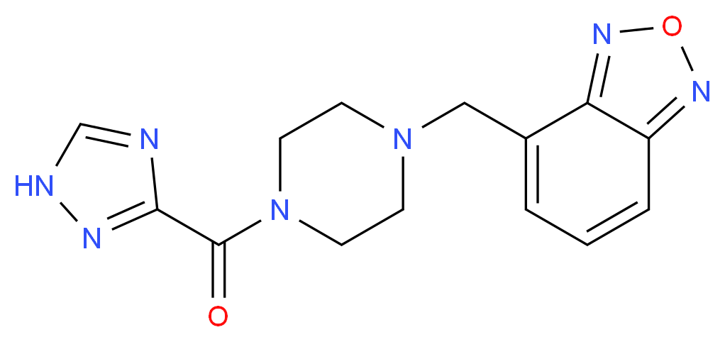 4-{[4-(1H-1,2,4-triazol-3-ylcarbonyl)piperazin-1-yl]methyl}-2,1,3-benzoxadiazole_Molecular_structure_CAS_)