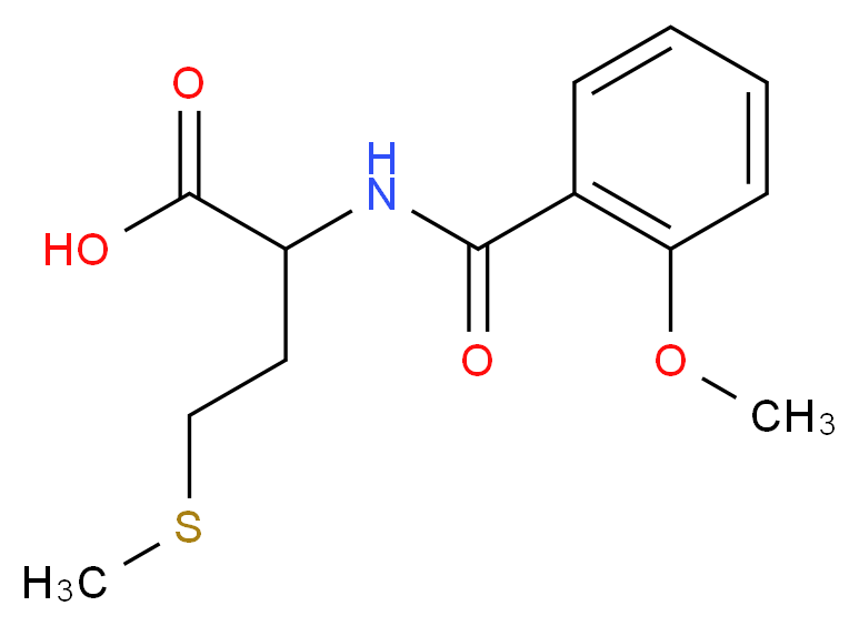 2-[(2-methoxybenzoyl)amino]-4-(methylthio)butanoic acid_Molecular_structure_CAS_65054-83-3)