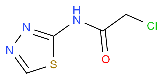 2-chloro-N-1,3,4-thiadiazol-2-ylacetamide_Molecular_structure_CAS_4454-63-1)