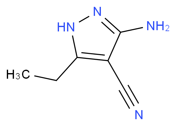 3-AMINO-5-ETHYL-1H-PYRAZOLE-4-CARBONITRILE_Molecular_structure_CAS_63680-91-1)