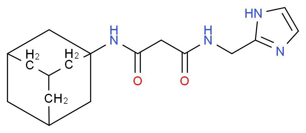 N-1-adamantyl-N'-(1H-imidazol-2-ylmethyl)malonamide_Molecular_structure_CAS_)