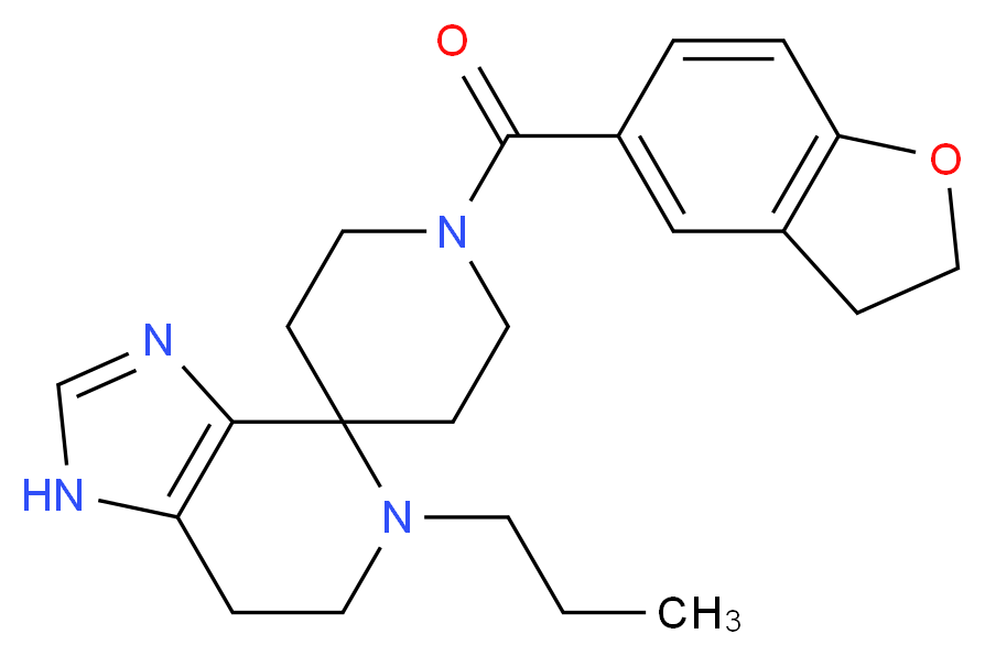 1'-(2,3-dihydro-1-benzofuran-5-ylcarbonyl)-5-propyl-1,5,6,7-tetrahydrospiro[imidazo[4,5-c]pyridine-4,4'-piperidine]_Molecular_structure_CAS_)