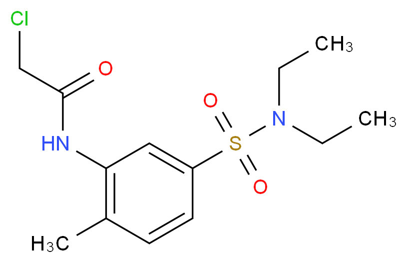 2-Chloro-N-(5-diethylsulfamoyl-2-methyl-phenyl)-acetamide_Molecular_structure_CAS_)