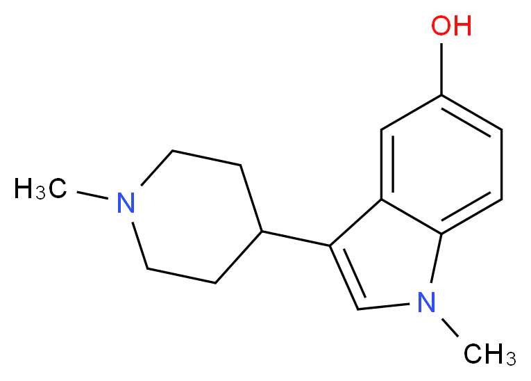 1-Methyl-3-(1-methylpiperidin-4-yl)-1H-indol-5-ol_Molecular_structure_CAS_445441-74-7)