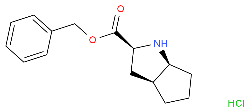 (2S,3AS,6aS)-Benzyl octahydrocyclopenta-[b]pyrrole-2-carboxylate  hydrochloride_Molecular_structure_CAS_87269-87-2)