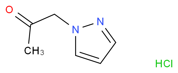 1-(1H-Pyrazol-1-yl)acetone hydrochloride_Molecular_structure_CAS_)