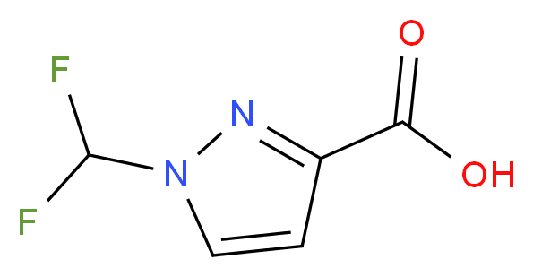 1-Difluoromethyl-1H-pyrazole-3-carboxylic acid_Molecular_structure_CAS_925179-02-8)