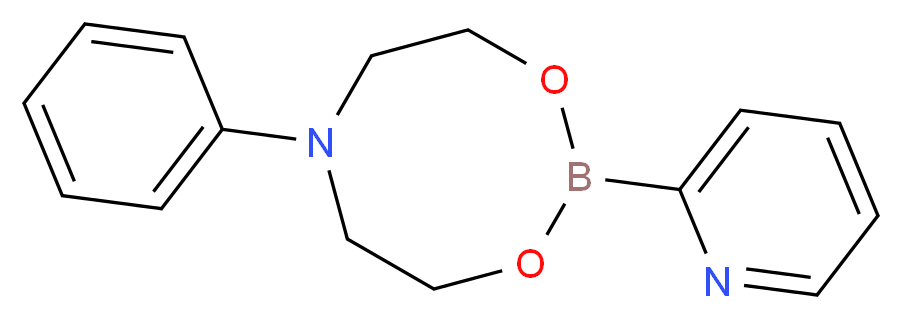 2-Pyridineboronic acid N-phenyldiethanolamine ester_Molecular_structure_CAS_662138-96-7)