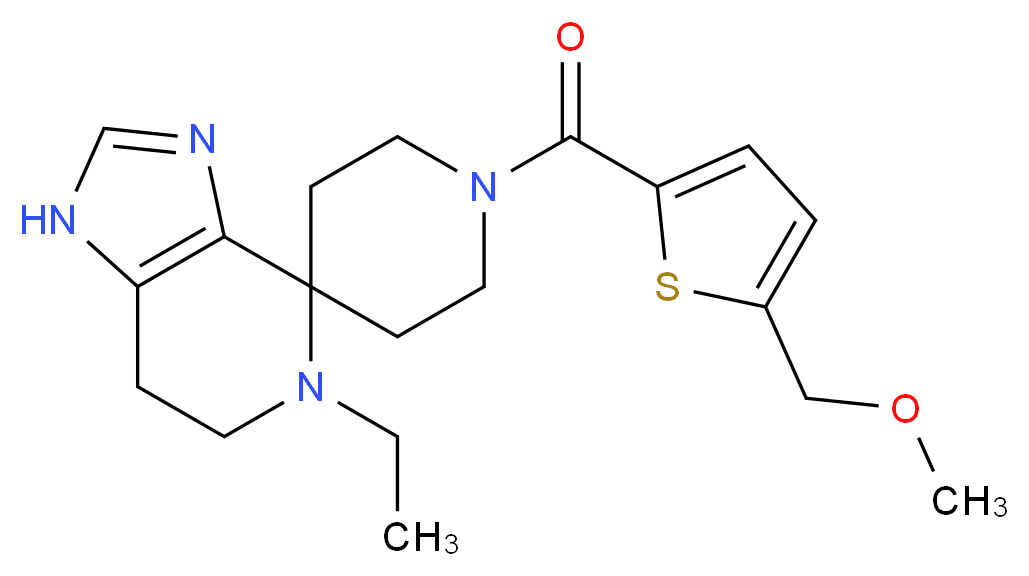 5-ethyl-1'-{[5-(methoxymethyl)-2-thienyl]carbonyl}-1,5,6,7-tetrahydrospiro[imidazo[4,5-c]pyridine-4,4'-piperidine]_Molecular_structure_CAS_)