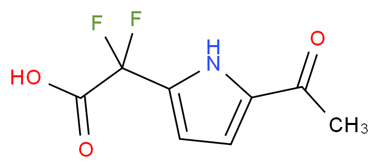 2-(5-acetyl-1H-pyrrol-2-yl)-2,2-difluoroacetic acid_Molecular_structure_CAS_)
