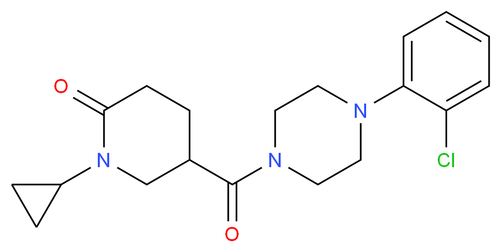 5-{[4-(2-chlorophenyl)-1-piperazinyl]carbonyl}-1-cyclopropyl-2-piperidinone_Molecular_structure_CAS_)
