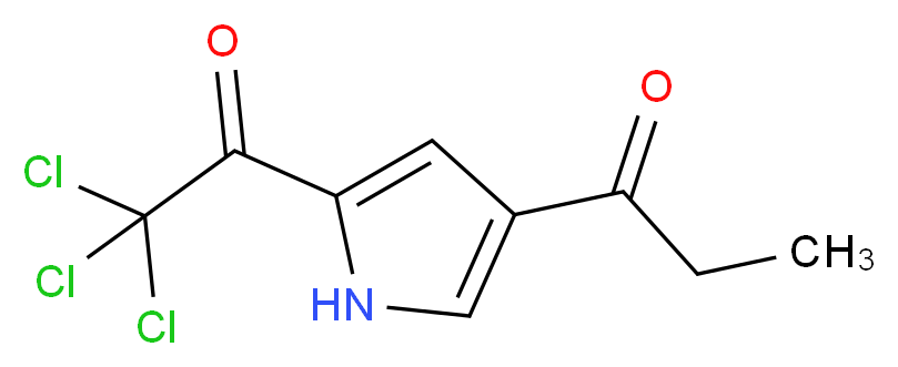 1-[5-(2,2,2-Trichloroacetyl)-1H-pyrrol-3-yl]-1-propanone_Molecular_structure_CAS_111468-90-7)