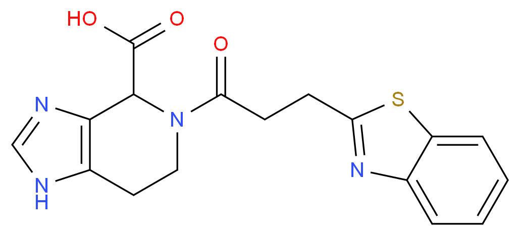 5-[3-(1,3-benzothiazol-2-yl)propanoyl]-4,5,6,7-tetrahydro-1H-imidazo[4,5-c]pyridine-4-carboxylic acid_Molecular_structure_CAS_)