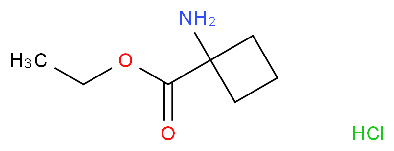 1-Amino-cyclobutanecarboxylic acid ethyl ester hydrochloride_Molecular_structure_CAS_145143-60-8)