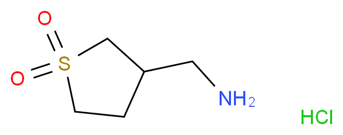 (1,1-dioxidotetrahydrothien-3-yl)methylamine hydrochloride_Molecular_structure_CAS_)